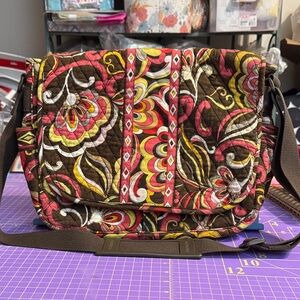 Vera Bradley Messenger Crossbody Bag Puccini Pattern